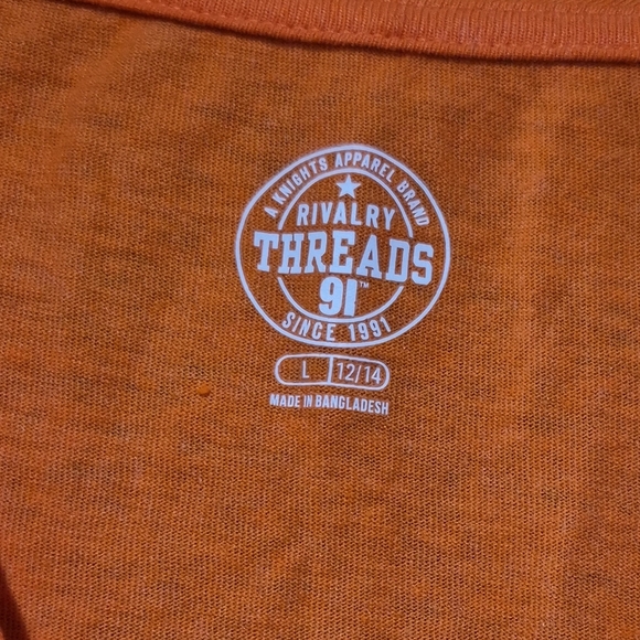 Miami Hurricanes Orange V-Neck Women's Top - Picture 2 of 4